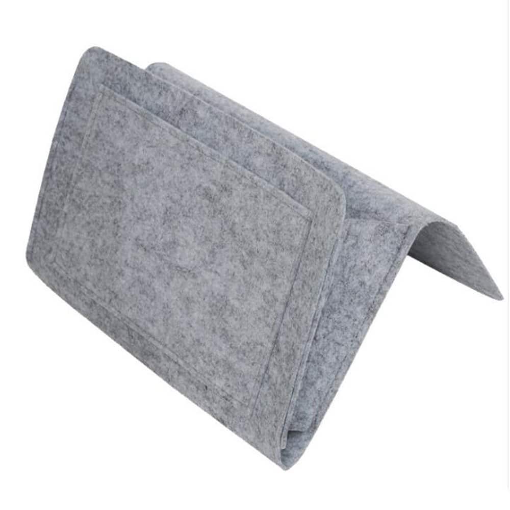 5 Pocket Phone/ Tablet/ Remote Felt Bedside Storage Organizer