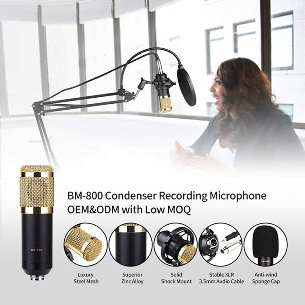Professional Sound Recording Condenser Microphone Set